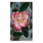 Blushing Delight Rose Art Cards Business Cards