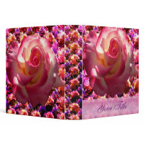 Blushing Rose Customizable 1.5" Art Binder