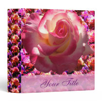 Blushing Rose Customizable 1.5" Art Binder