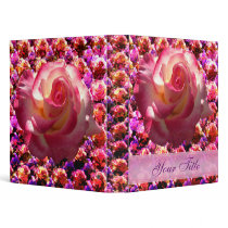 Blushing Rose Customizable 1" Art Binder