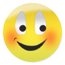 "Blushing Smiley" stickers