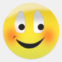 "Blushing Smiley" stickers