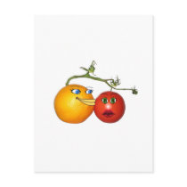 Blushing tomato post card