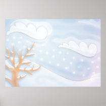 blustery winter day poster