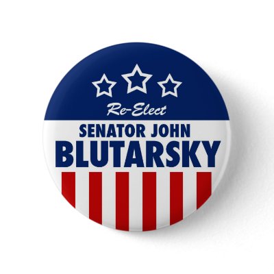 Blutarsky campaign button by teebag