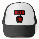BLYN 718 Inside of Big Apple With Banner, 2 Color hats