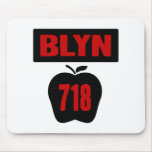 BLYN 718 Inside of Big Apple With Banner, 2 Color Mouse Pad