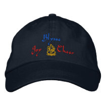 Blysse Name With English Meaning Navy embroidered hats by Fashioncasbah Blysse Name With English Meaning Navy embroidered hats