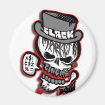 BMC grey Skull logo magnets