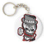 BMC grey Skull logo Key Chain