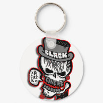 BMC grey Skull logo keychains