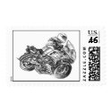 BMW Motorcycle Rider postage