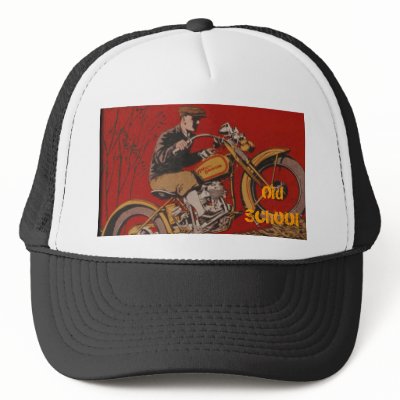 bmw Old School Trucker Hat by ninajellema1 redbrown vinage look