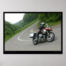 BMW R 1200 GS cornering Print