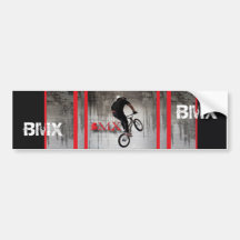 BMX Bumper sticker, Copyright Karen J Williams