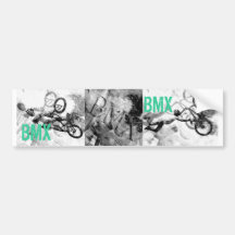BMX Bumper sticker, Copyright Karen J Williams