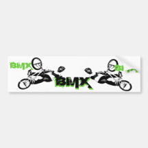 BMX Bumper sticker, Copyright Karen J Williams