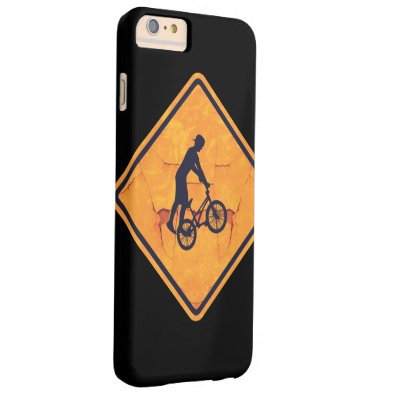 BMX caution sign Barely There iPhone 6 Plus Case