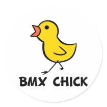 BMX Chick Sticker