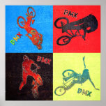 BMX color explosion, Copyright Karen J Williams Posters