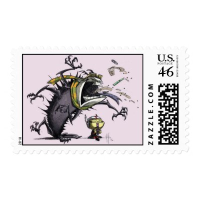BMX Demon Catcher I Postage Stamp by MartinHsu