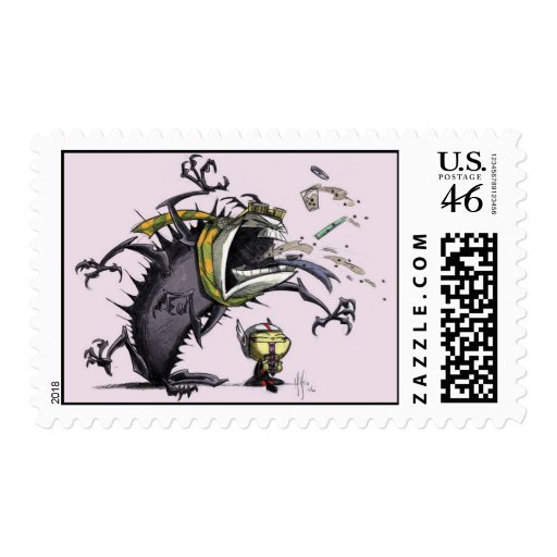 BMX Demon Catcher I Postage Stamp