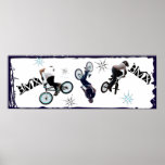 BMX directional, Copyright Karen J Williams Posters