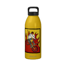 BMX Flames Water Bottle 32 oz.