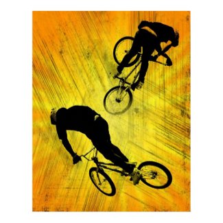 BMX GRUNGE, Copyright Karen J Williams print