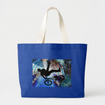 BMX in a Grunge Tunnel Canvas Bag