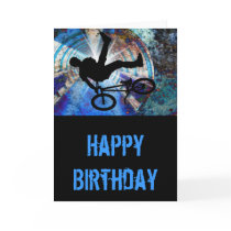 BMX in a Grunge Tunnel Greeting Card