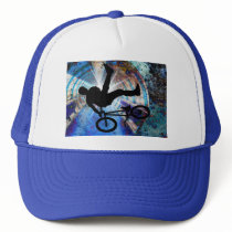 BMX in a Grunge Tunnel Mesh Hats