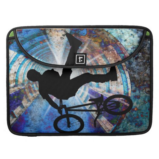 BMX in a Grunge Tunnel MacBook Pro Sleeve