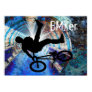 BMX in a Grunge Tunnel Print