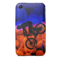 BMX in Light Crystals and Lightning Iphone 3 Case