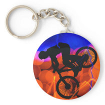BMX in Light Crystals and Lightning Keychain