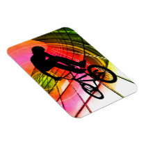 BMX in Lines and Circles Flexible Magnet