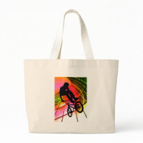 BMX in Lines & Circles Tote Bag