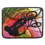 BMX in Lines & Circles Sleeve For MacBooks