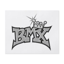 BMX king text design grayscale Full Color Flyer