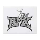 BMX king text design grayscale flyers