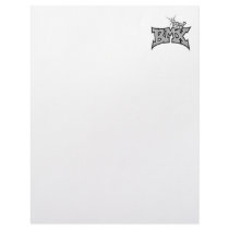 BMX king text design grayscale Personalized Letterhead