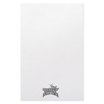 BMX king text design grayscale Customized Stationery
