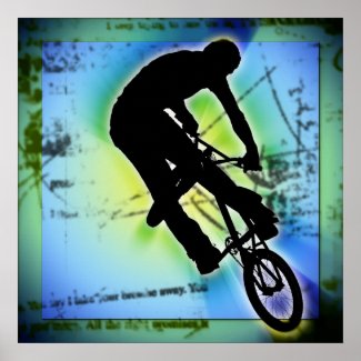 BMX Mountain Biking print