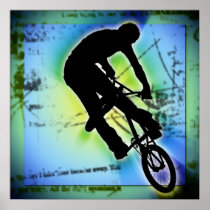 BMX Mountain Biking Print