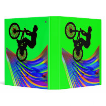 BMX on a Rainbow Road binders by ElainePlesser BMX on a Rainbow Road binders