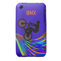 BMX on a Rainbow Road Case-mate Iphone 3 Case