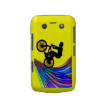 BMX on a Rainbow Road Blackberry Case