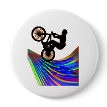 BMX on Rainbow Road Pin