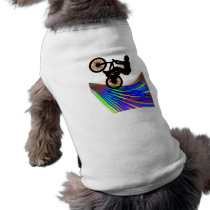 BMX on Rainbow Road Dog Tshirt